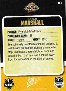 2009 Select Classic #193 Benji Marshall Back